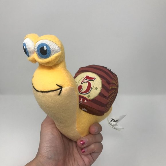 Dreamworks Toys Dreamworks Turbo Racing Team No 5 Snail Plush Yellow Stuffed Toy Animal